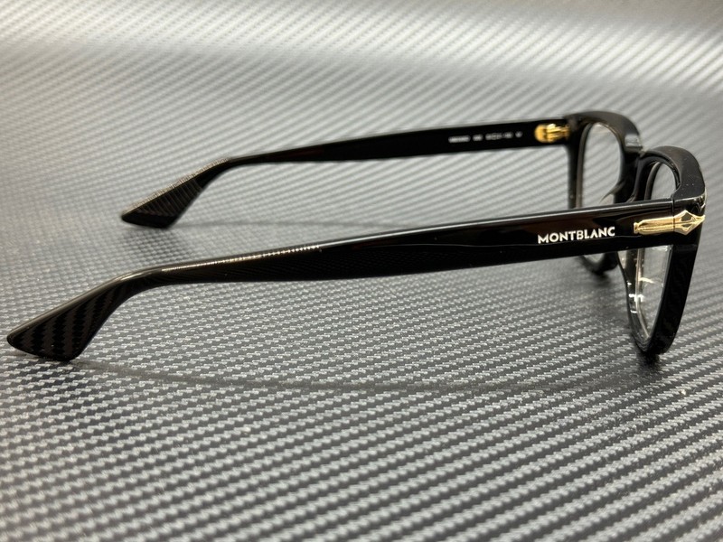 MONT BLANC MB0305O 005 Shiny Black Men's Medium 53 mm Eyeglasses gallery