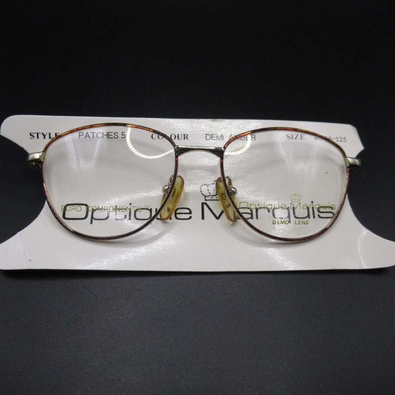 Optique Marquis Patches 5 Eyeglass Frames Demi Amber 48-16-125 New