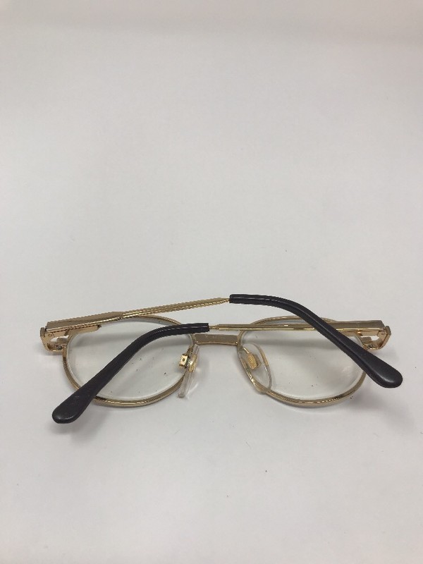Anthony Martin Eyeglasses Becky 45-16-120mm Gold Blue Metal Full Rim GB27 gallery