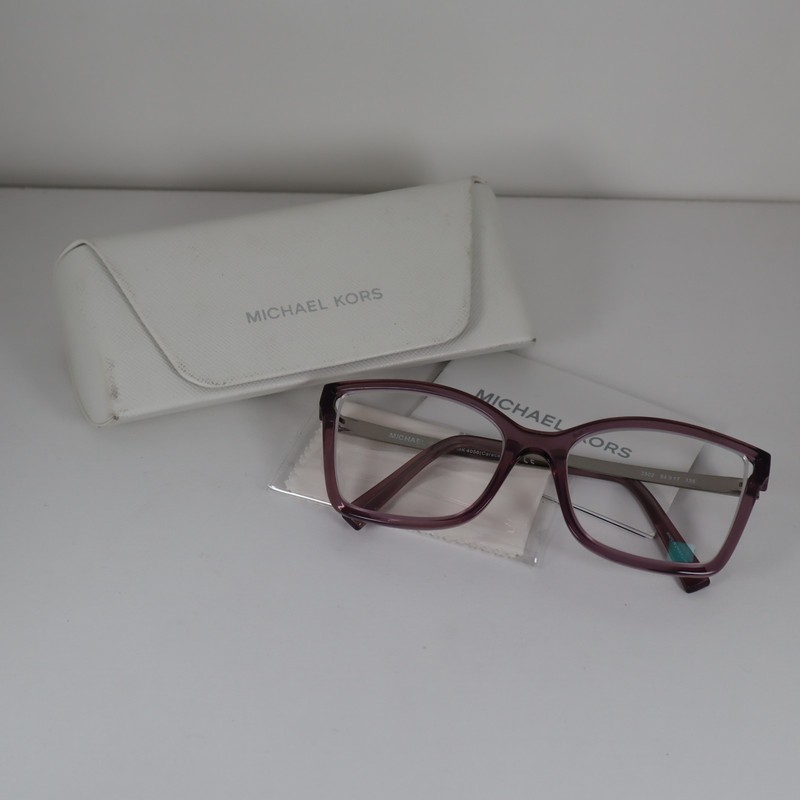 Michael Kors Caracas MK4058 3502 Purple/ Silver Eyeglasses Frames 54-17-135mm