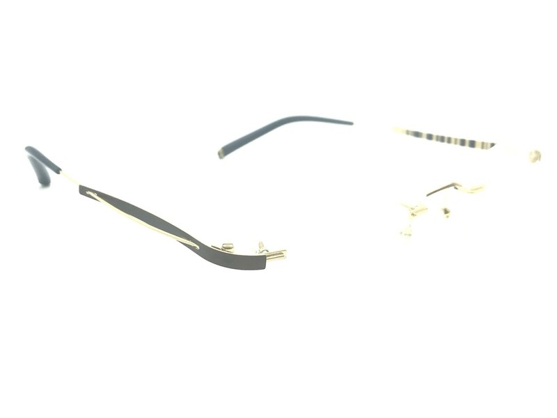 FLAIR Blue Gold Rimless Designer Eyeglasses Frames Germany