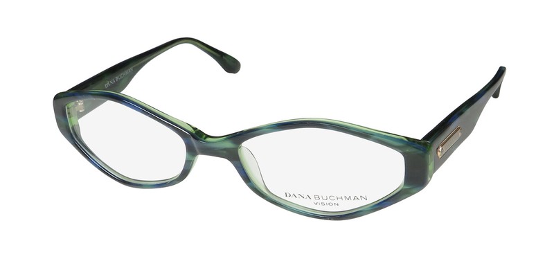 NEW DANA BUCHMAN SHELBY GLASSES WOMENS 51-17-140 AQ GREEN FULL-RIM DESIGNER