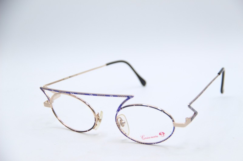 NEW CASANOVA LC-30 C-02 PURPLE GOLD GUNMETAL AUTHENTIC VINTAGE EYEGLASSES 48-20