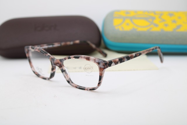NEW JEAN LAFONT PARIS OCEANE 1023 GREY BROWN MARBLE AUTHENTIC EYEGLASSES 51-15