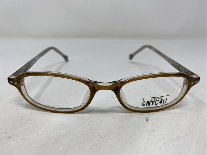 NYC4U Austin Street Brown Laminate 45-19-140 Full Rim Eyeglasses Frame XS65