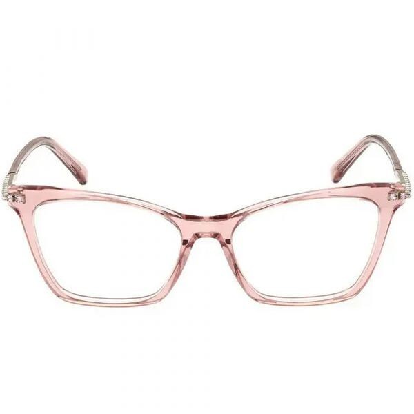 Swarovski SK5471 072 Clear Pink Cat Eye Plastic Optical Eyeglass Frame 53-16-140