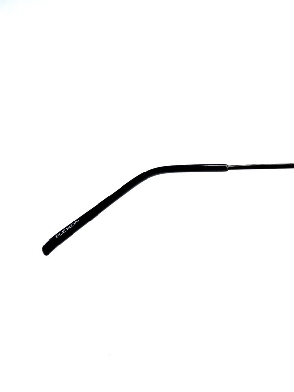 New Flexon By Marchon Black Dark Gun Metal Rectangular Glasses 610 53 18 145 gallery
