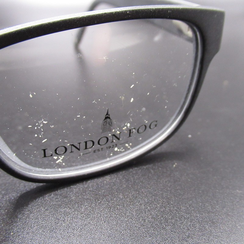 London Fog LF569 01 REC Black Full Rim Eyeglass Frames 53-17-140 New Demo Lenses gallery