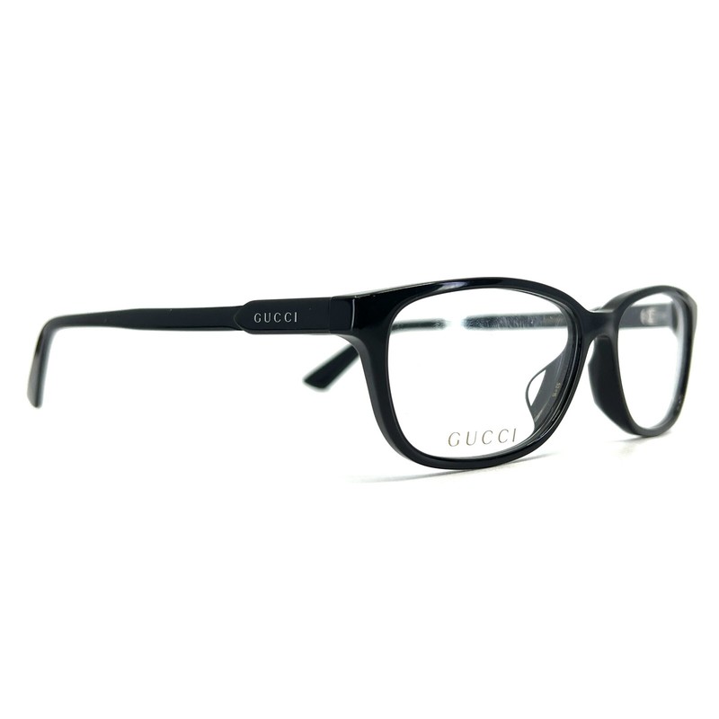 Gucci GG00493OA 001 Eyeglasses Unisex Adults Black Rectangular 53-15-150 mm
