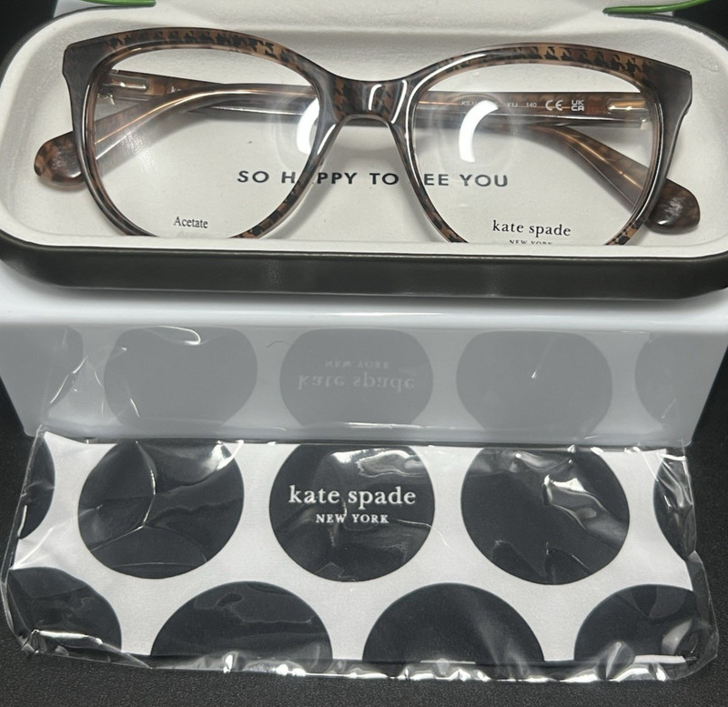Kate Spade KS MANDEE Eyeglasses Female Pattern Brown Y1J 140 51 18 Frame Demo