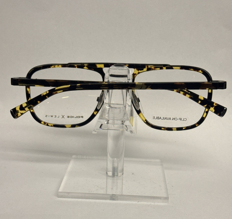 POLICE LEWIS HAMILTON 14 VPLB30 0568 EYEGLASSES MENS FULL-RIM WITH SUNGLASS CLIP gallery