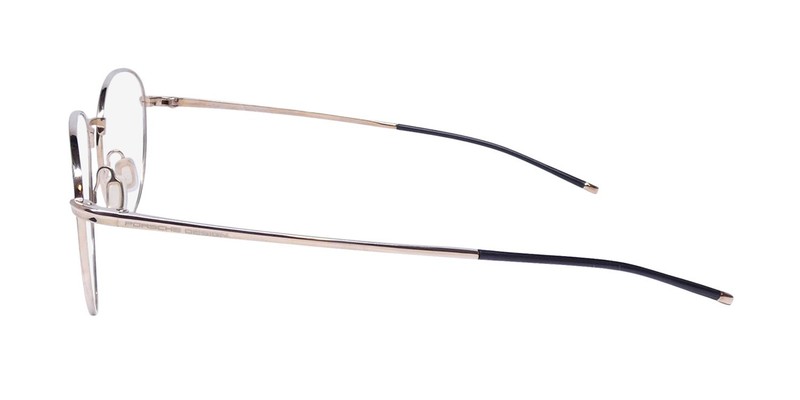 NEW PORSCHE DESIGN P8387 EYEGLASSES OVAL GOLD 53-18-145 B MENS JAPAN FULL-RIM gallery