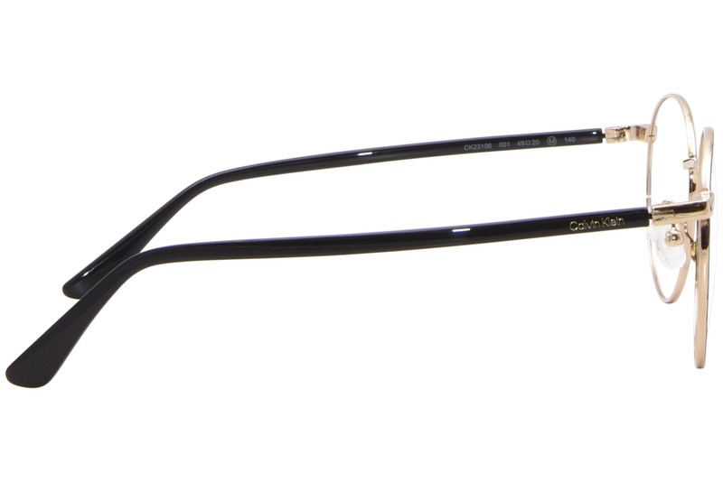 Calvin Klein CK23106 001 Eyeglasses Frame Black Full Rim Round Shape 51mm gallery