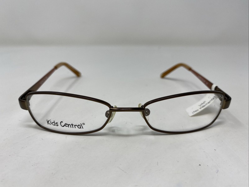 Kids Central KC1615 #1 47-17-125 Brown Metal Full Rim Eyeglasses Frame KM43