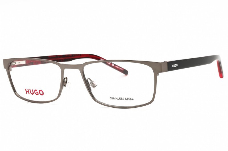HUGO HG1075-R80-56 Eyeglasses Size 56mm 18mm 145mm ruthenium Men