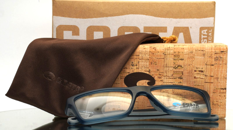 COSTA DEL MAR OCR420 06A8011 Navy Mens Rectangle Eyeglasses 53-17-140 B:39