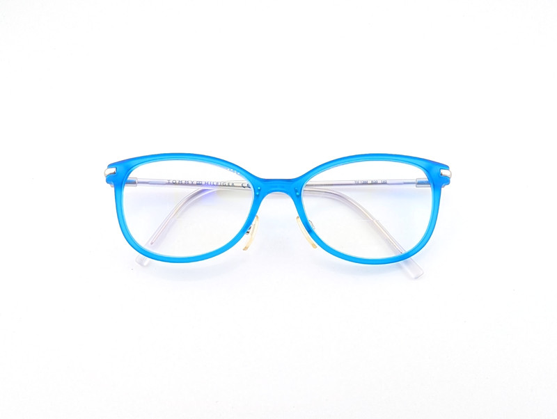 Tommy Hilfiger Eyeglasses Frames Only, TH 1398 R30, 52-17-140, Blue/Gray