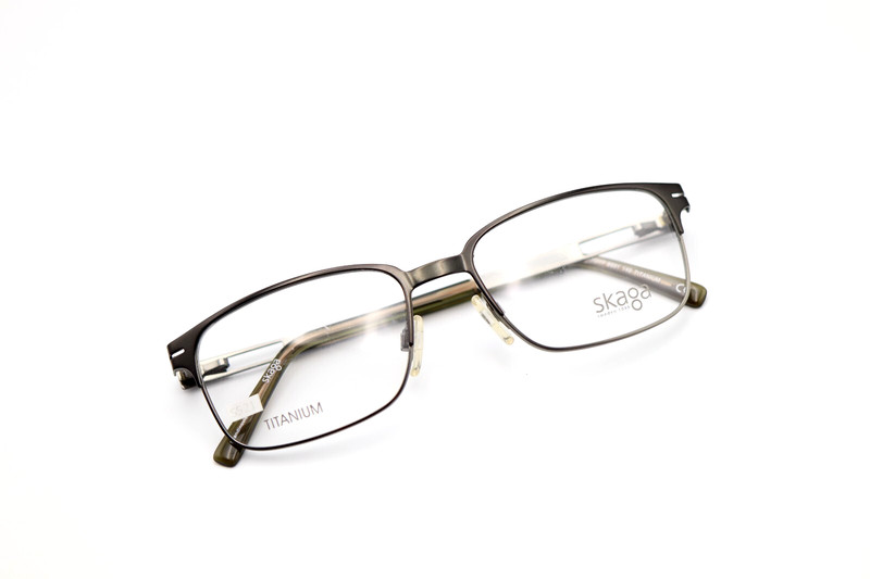 SKAGA 3737 OTTO 5501 Black 53-17-140 Eyeglass Frames TITANIUM Flex Hinges S521