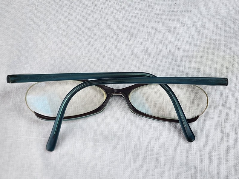 Vtg Neostyle College 309 616 50018/16-135mm Teal /Brown Eyeglass Frame Only RARE gallery