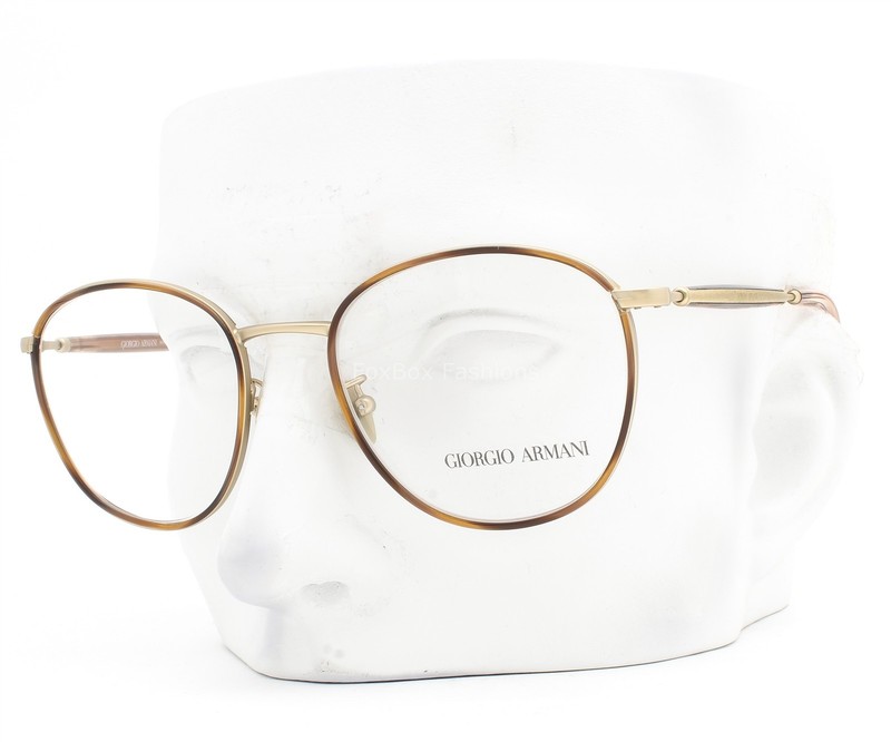 Giorgio Armani Eyeglasses Glasses AR5161J 3002 Pale Gold on Tortoise w/case Read