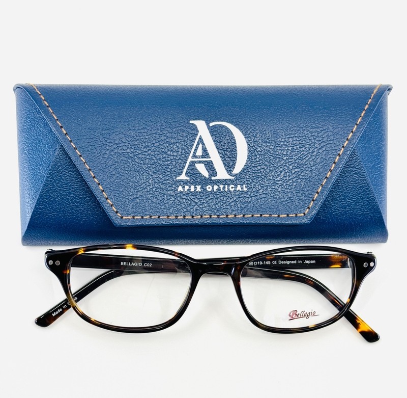 BELLAGIO 676 C02 Brown Tortoise Unisex Oval Full Rim Eyeglasses 50-19-145 B:34