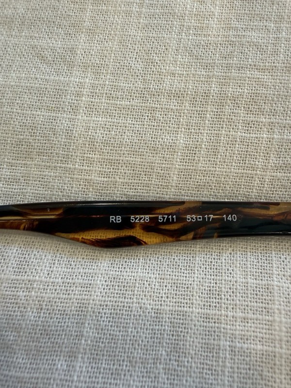 Ray Ban Tortoise Eyeglasses - Frame RB 5228 5711 53 - 17 140 gallery