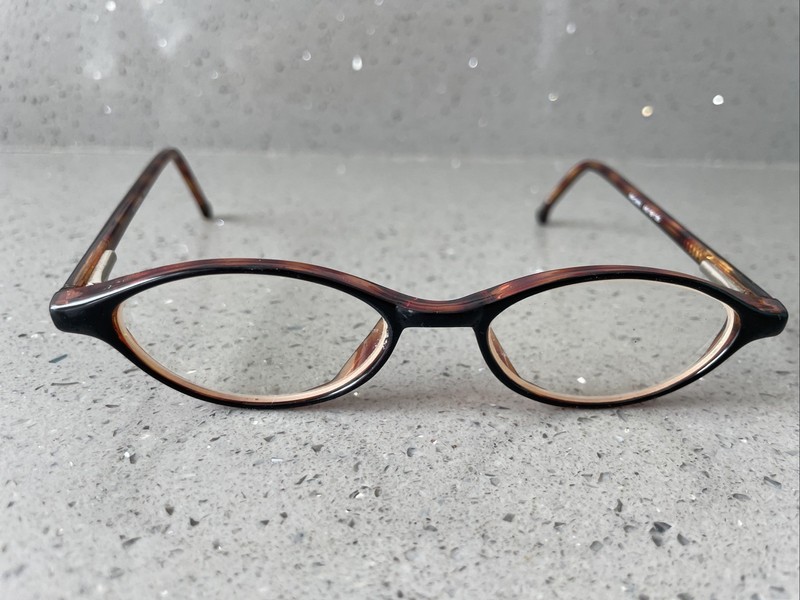 Modern BABE BROWN 45-19-135 Plastic Demi Brown Full Rim Eyeglasses Frames ONLY
