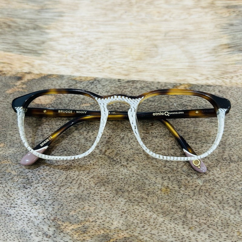 etnia barcelona eyeglasses frames only Brugge whhy 49 19 135 NWOT Tortoise Shell