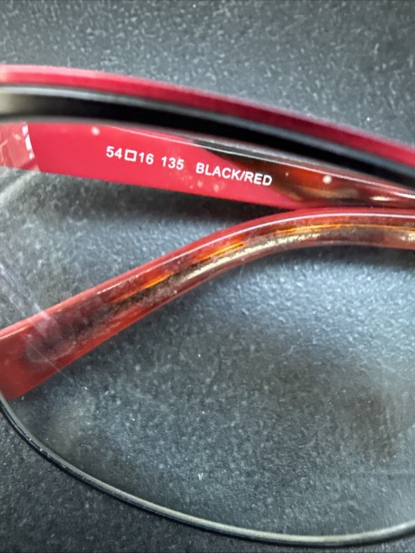 Wittnauer Tatiana Eyeglasses-Frames Only -Black/Red 54-16-135-Fast Shipping gallery