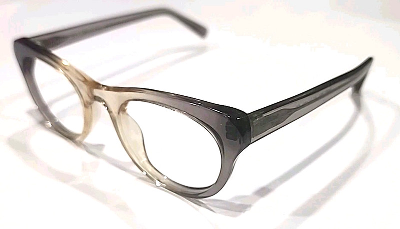 Warby Parker June 510 Small Gray Fade Cat Eyes Round Eyeglasses 47-21 140