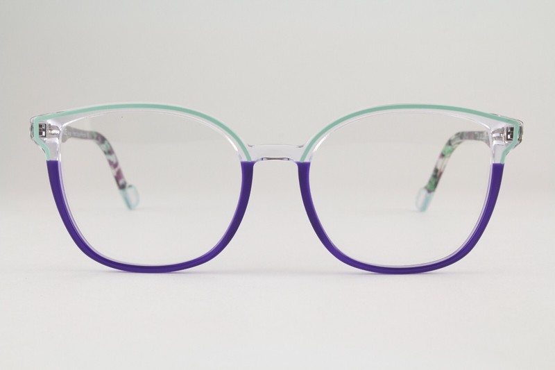 Authentic Face a Face MILLI 2 Col 9123 51mm Purple Green Marble Glasses France