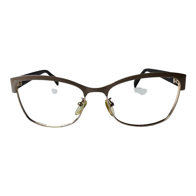 TOUS STO308 Gold Brown Black Eyeglasses Frames 58-17-135 H5267