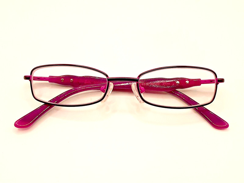 BARBIE 666197970351 GLAM Fushia/Black, Full Rim, Frame Only 45-16-126 16/E9 gallery
