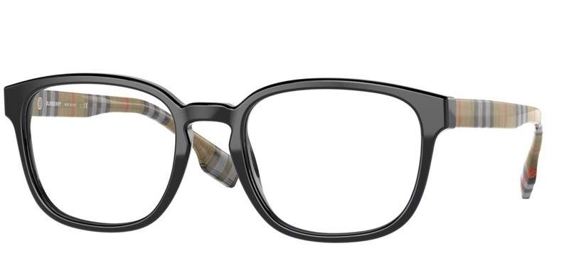 BURBERRY EDISON BE2344 3952 Black Check 53/20/145 men Eyewear Frame