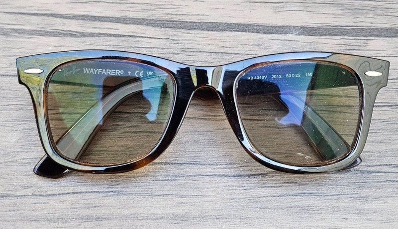 RAY-BAN WAYFARER RB4340V Brown Eyeglasses Frames ONLY 50-22-150 R2