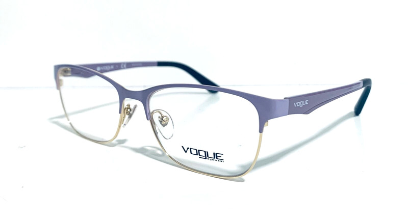 VOGUE VO 3940 5069 LAVENDER PURPLE GOLD METAL AUTHENTIC EYEGLASSES RX 52-16-140