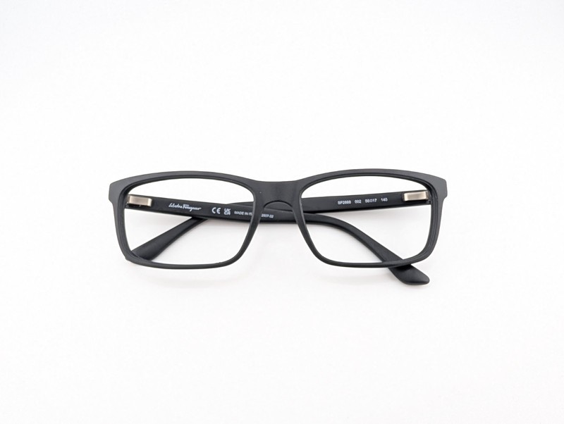 Salvatore Ferragamo Eyeglasses Frames Only, SF2888 002, 56-17-140, Black, Italy