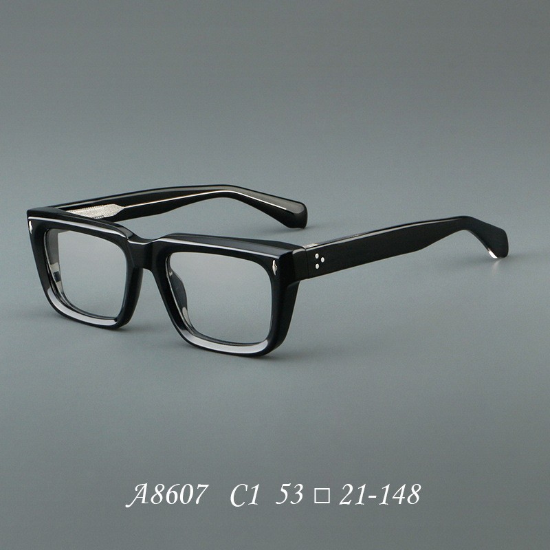 Handmade Thick Acetate Eyeglass Frames Women Men Full Rim Glasses Retro Eyewear