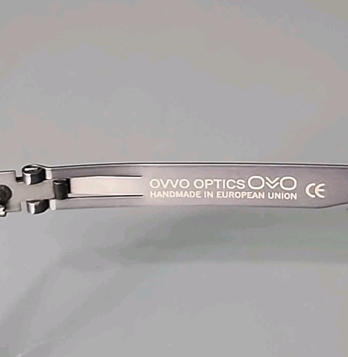 OVVO Optics 3692 Graphite Handmade Lightweight Titanium Eyeglass Frame 55/17/135 gallery