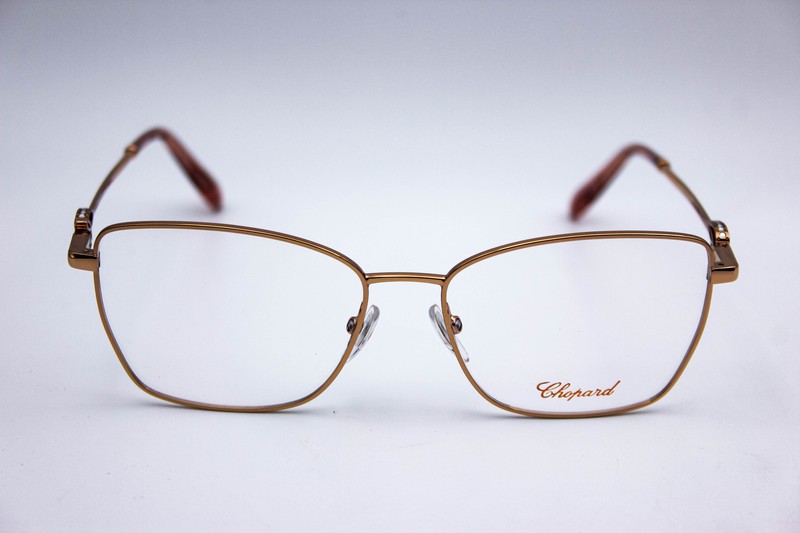 Chopard Vchf50S 08Fc 23Kt Rose Gold Square Eyeglasses Frames 55-16-140
