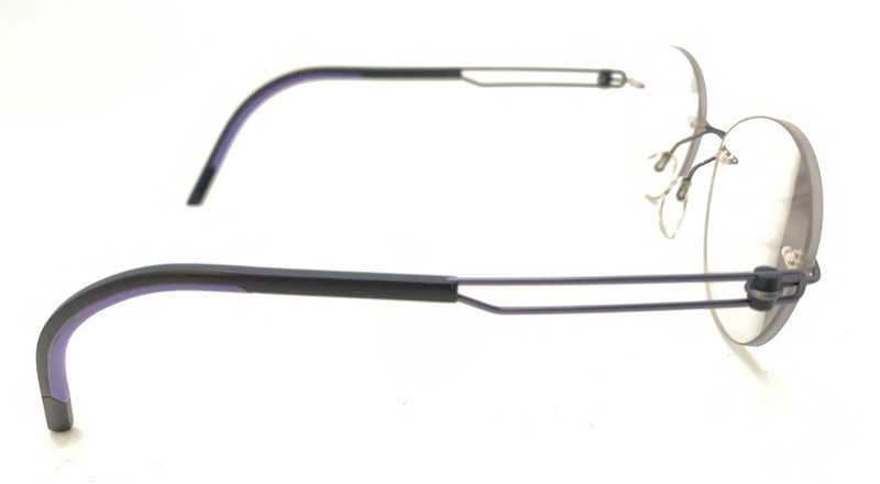 Silhouette 5406 40 6065 Titanium Purple Rimless Eyeglasses Frames 17 135 gallery