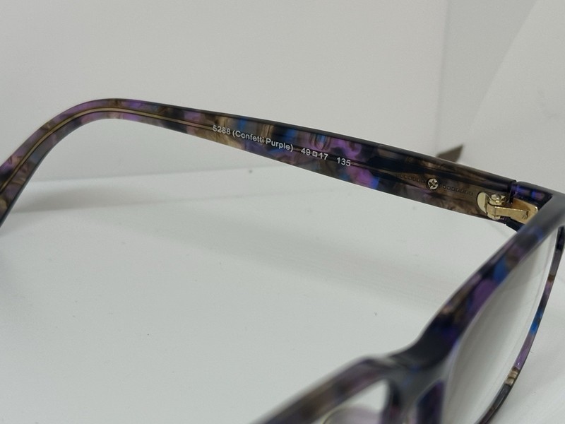 Coach Women's Eyeglasses HC 6065 5288 Confetti Purple 49 17 135 Frames Only * gallery