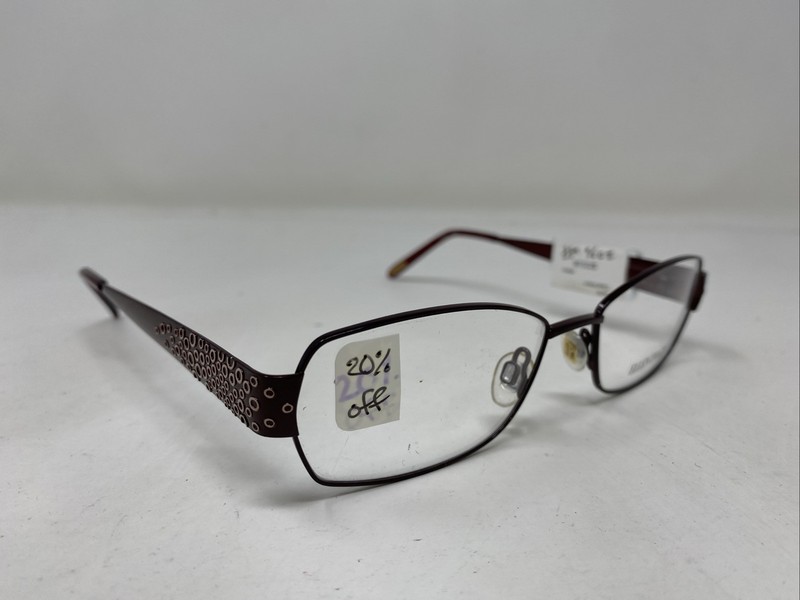 Ellen Tracy DELHI MERLOT 54-17-135 Metal Full Rim Eyeglasses Frame RS35 gallery