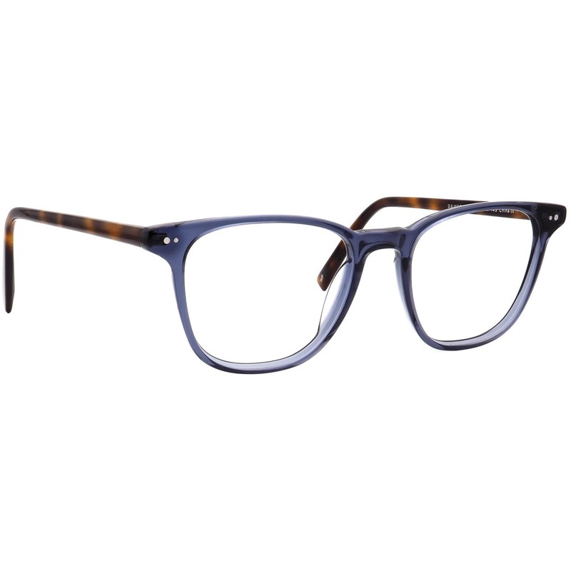 Warby Parker Eyeglasses Dawson W 752 Azure Crystal with Oak Barrel 51[]19 145