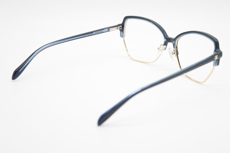 NEW CHAMPION MAEVE C03 BLUE GOLD AUTHENTIC EYEGLASSES 54-15 gallery