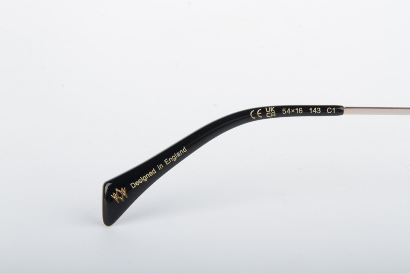 400$ William Morris Black Label Sophia Black Butterfly Metal Women Eyeglasses gallery
