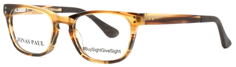 JONAS PAUL Lincoln Lauren SSH Striped Hickory Unisex Kids Eyeglasses 45-16-125