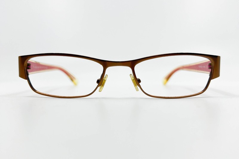 KATE SPADE MARISSA X06 Eyeglasses Brown Pink Frame 49-17-135 9634