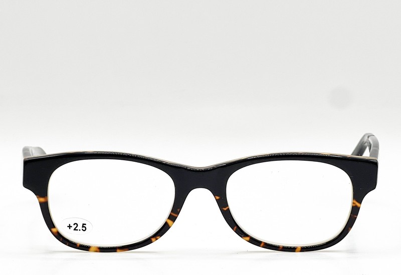 NEW READY TO WEAR JONAS 74 BROWN BLACK +2.5 AUTHENTIC EYEGLASSES 51-15 gallery