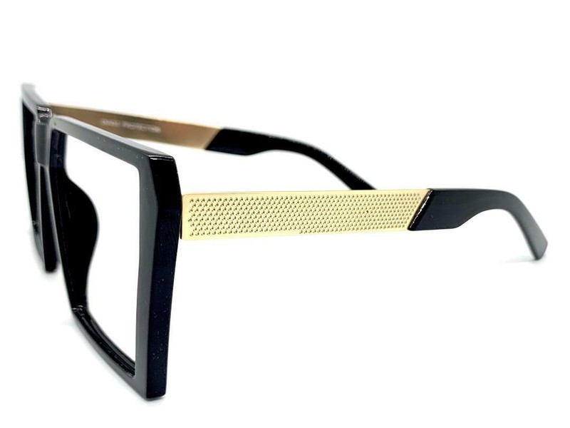 OVERSIZED EXAGGERATED RETRO Lensless Eye Glasses Large Square Frame Only NO Lens gallery
